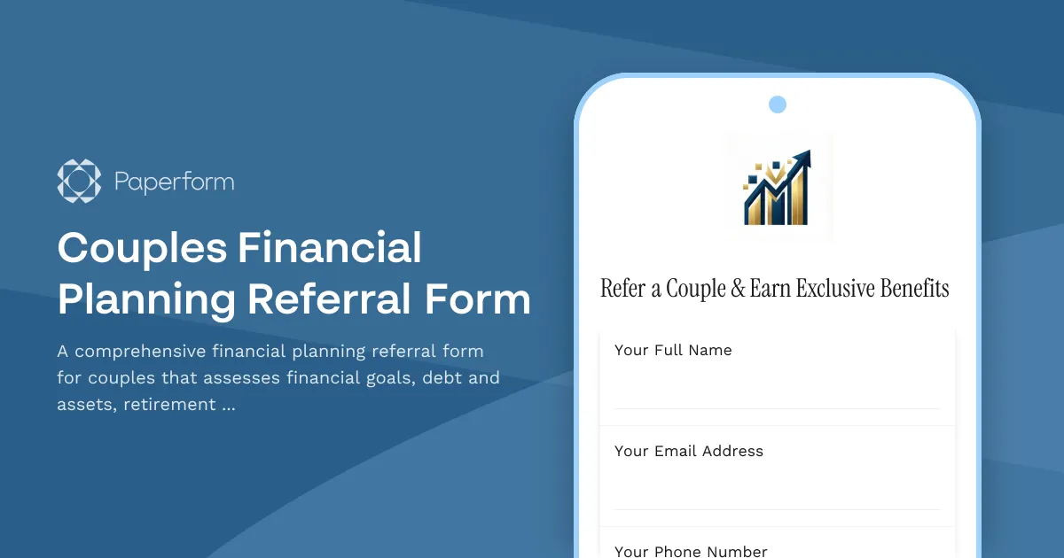 Couples Financial Planning Referral Form