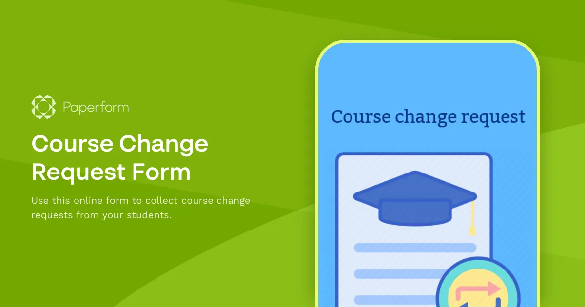 Course Change Request Form