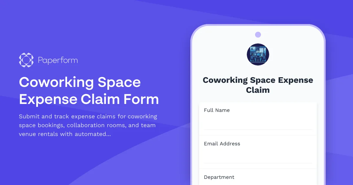 Coworking Space Expense Claim Form