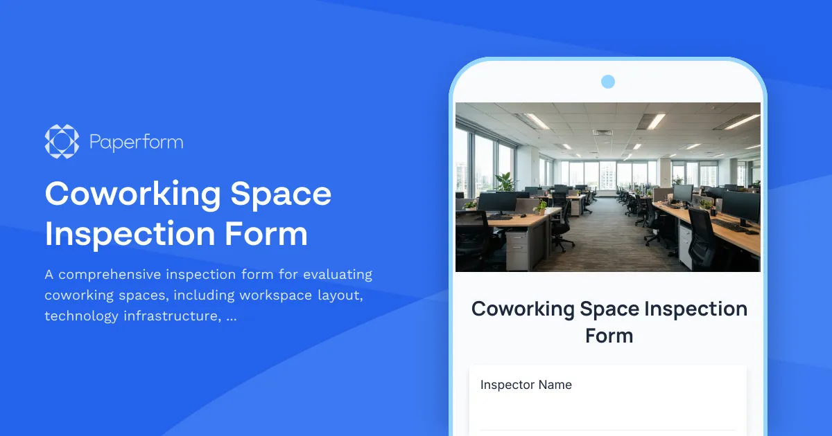 Coworking Space Inspection Form