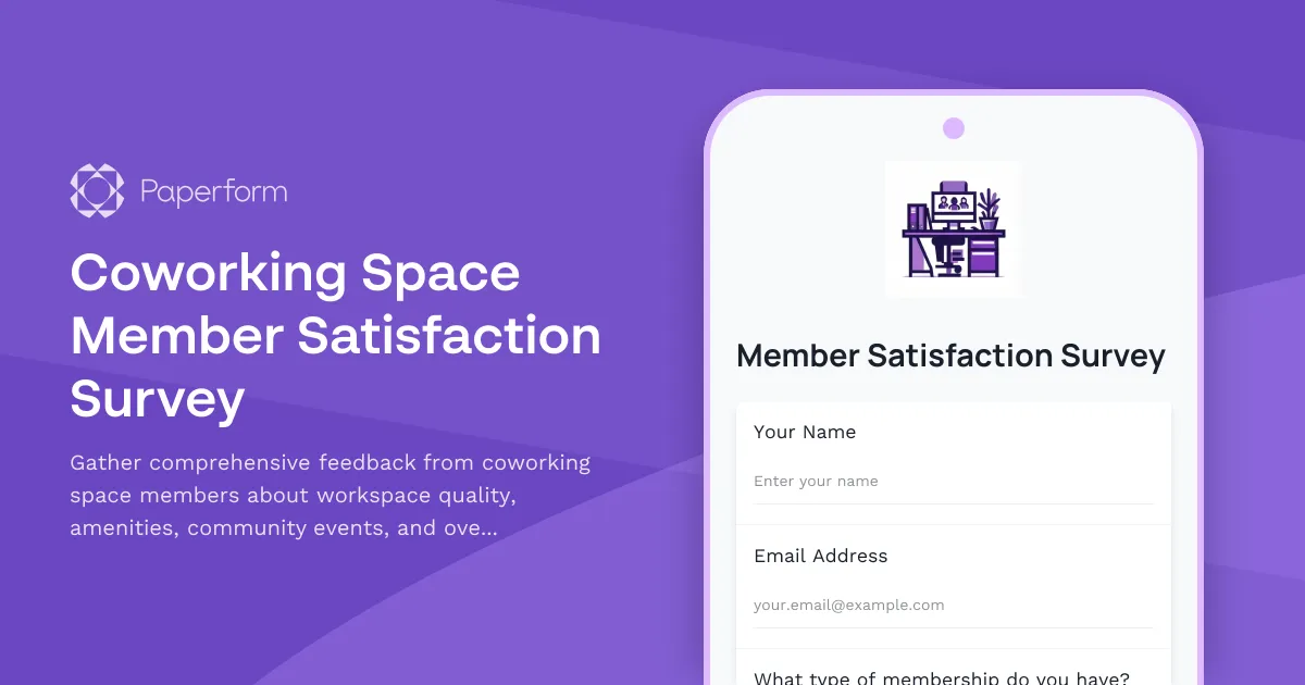 Coworking Space Member Satisfaction Survey