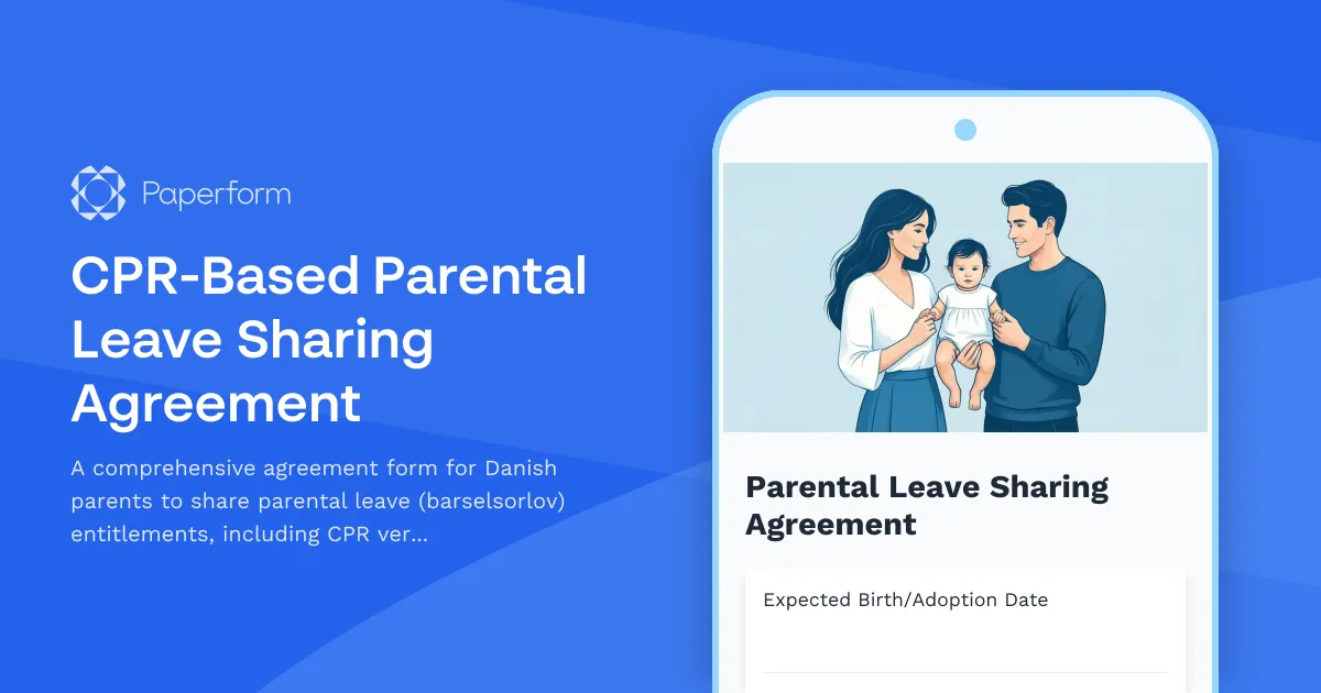 CPR-Based Parental Leave Sharing Agreement