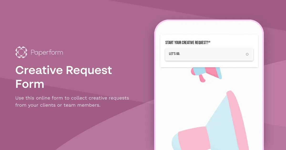 Creative Request Form