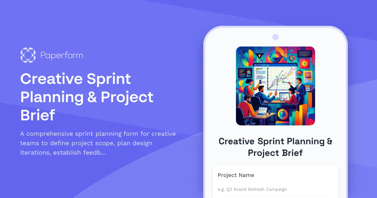 Creative Sprint Planning & Project Brief