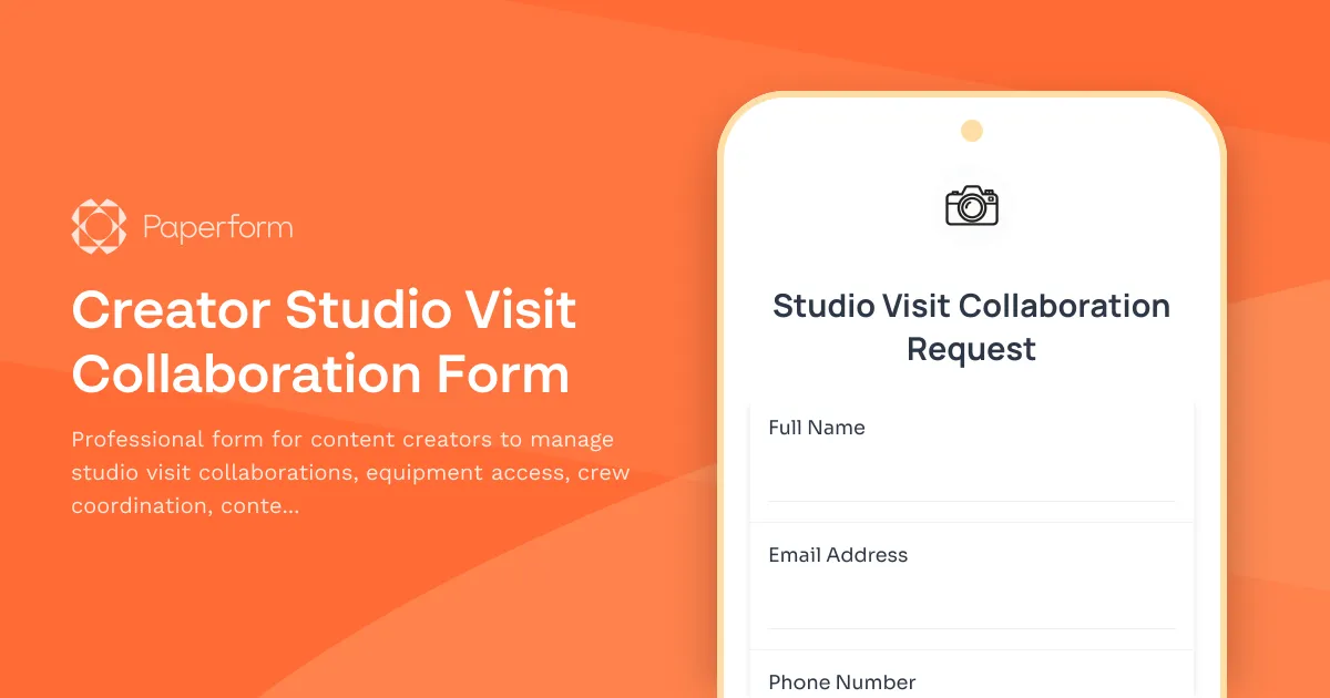 Creator Studio Visit Collaboration Form