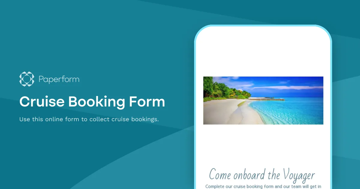 Cruise Booking Form
