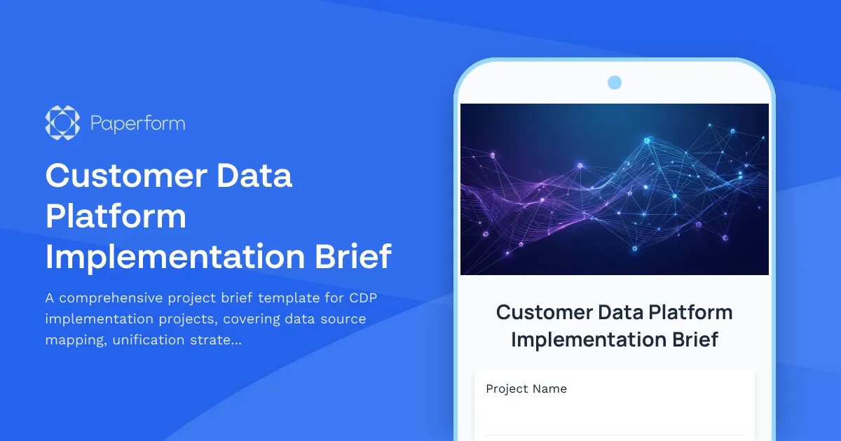 Customer Data Platform Implementation Brief