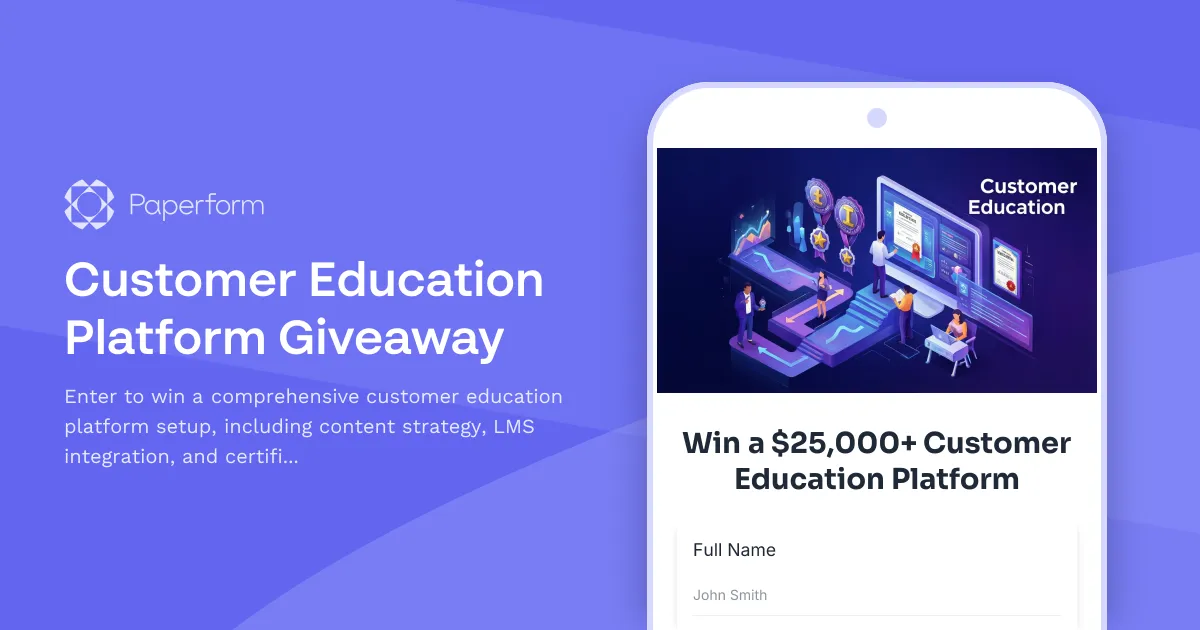 Customer Education Platform Giveaway