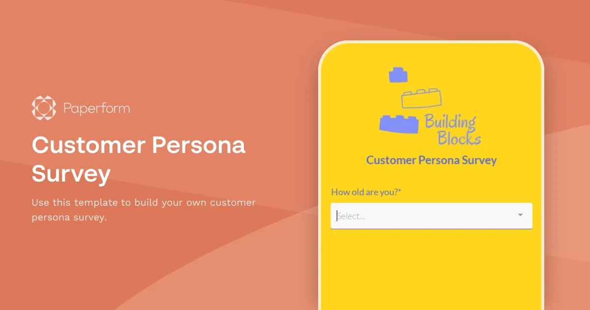 Customer Persona Survey