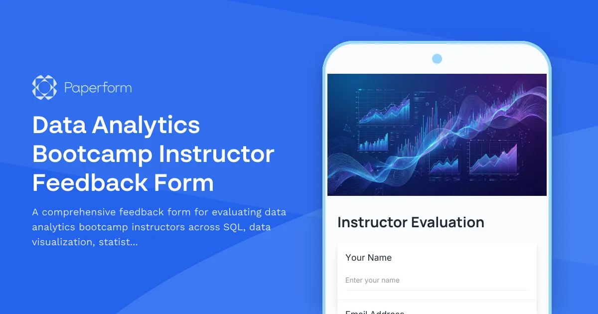 Data Analytics Bootcamp Instructor Feedback Form
