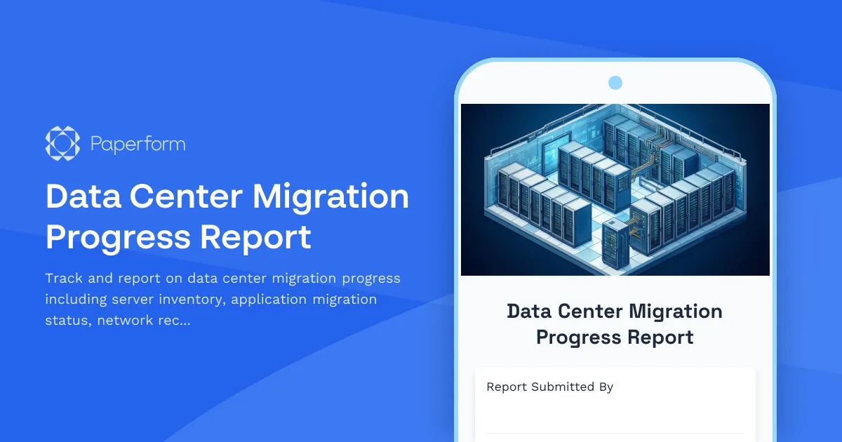 Data Center Migration Progress Report