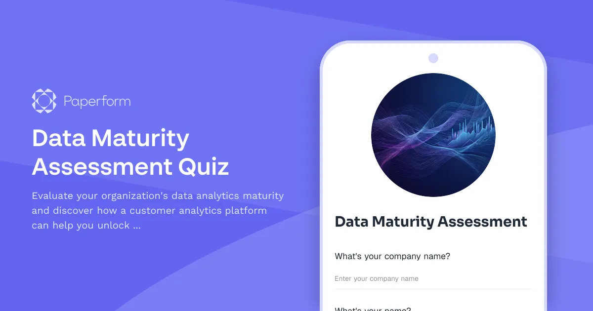 Data Maturity Assessment Quiz