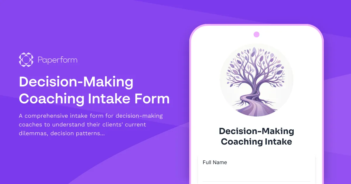 Decision-Making Coaching Intake Form
