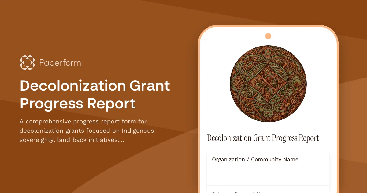 Decolonization Grant Progress Report