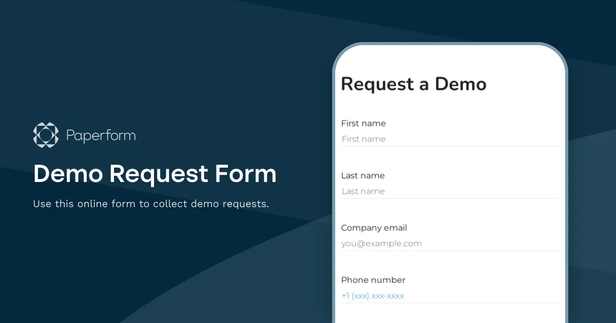 Demo Request Form