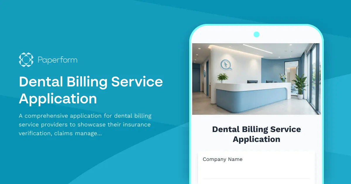 Dental Billing Service Application