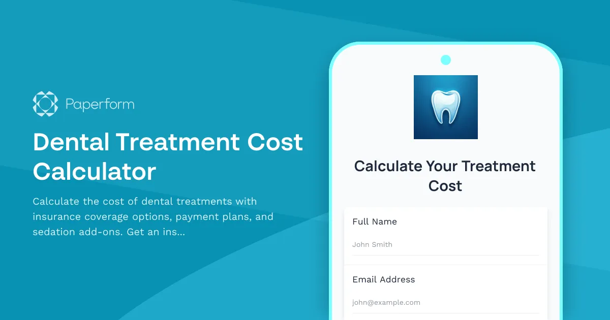 Dental Treatment Cost Calculator