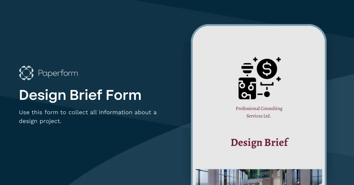Design Brief Form
