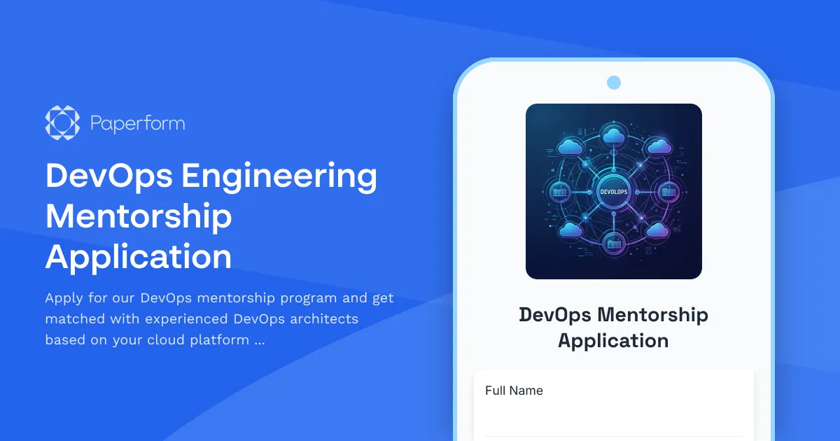 DevOps Engineering Mentorship Application