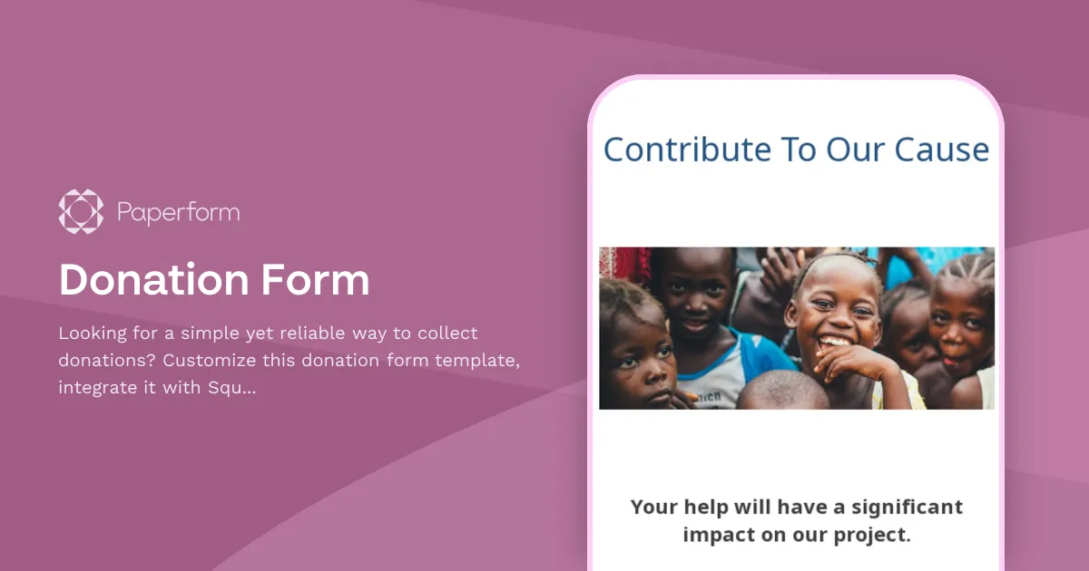 Donation Form