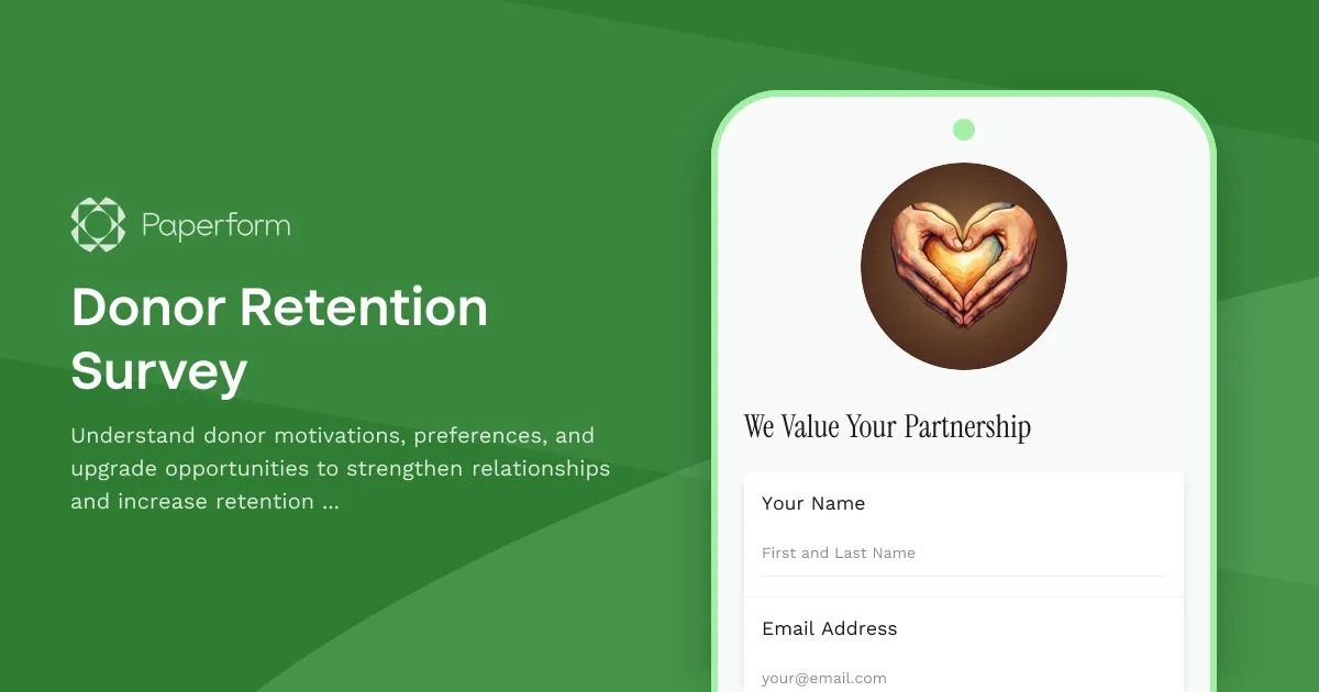 Donor Retention Survey