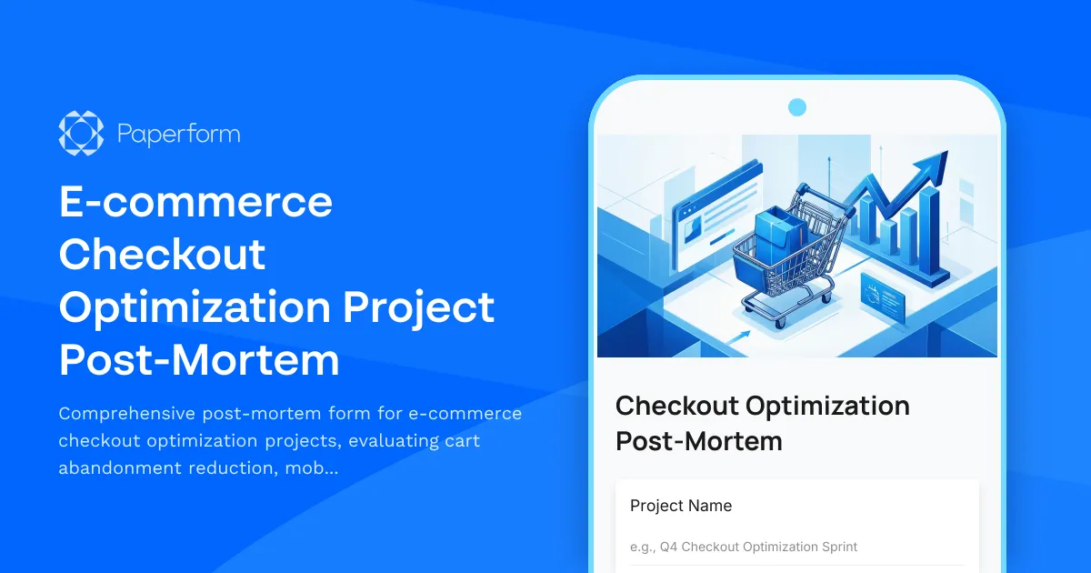E-commerce Checkout Optimization Project Post-Mortem