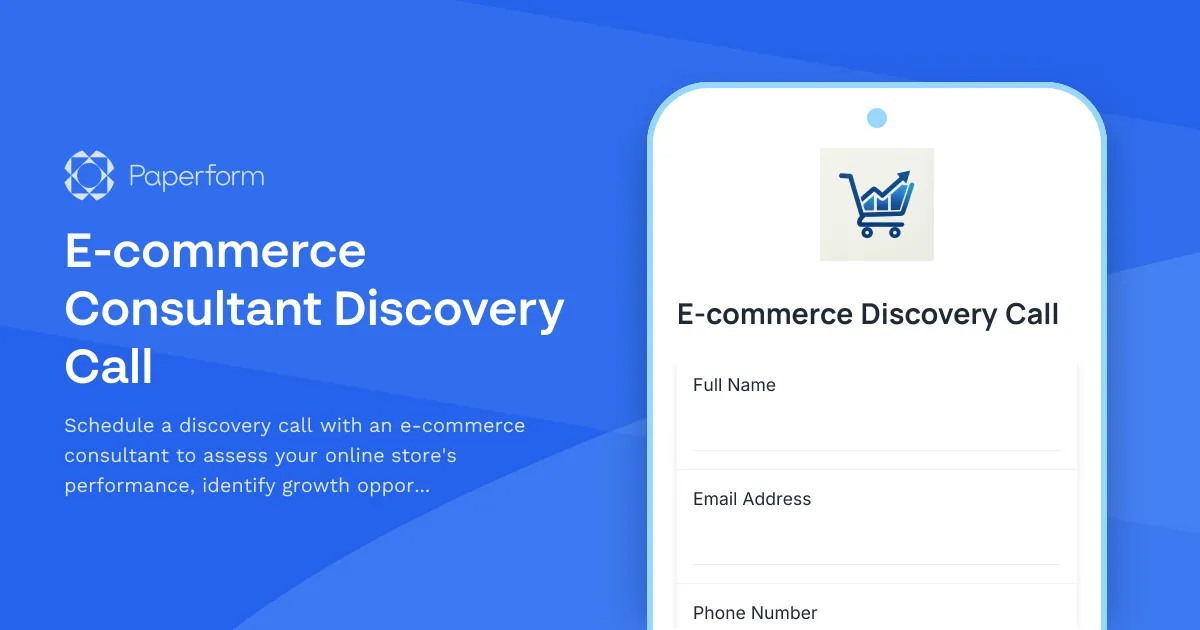 E-commerce Consultant Discovery Call