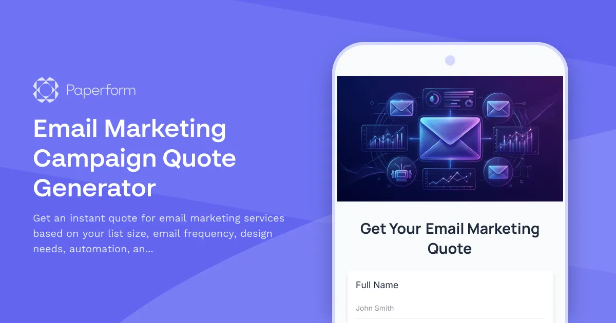 Email Marketing Campaign Quote Generator