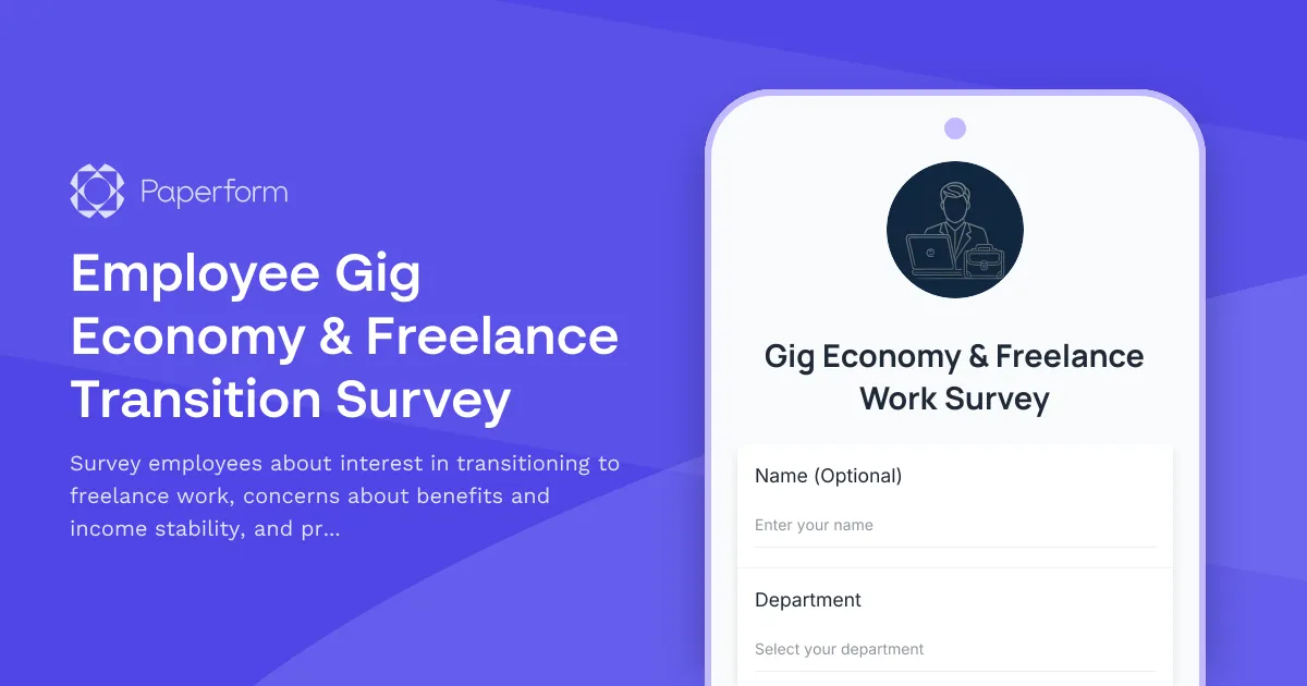 Employee Gig Economy & Freelance Transition Survey