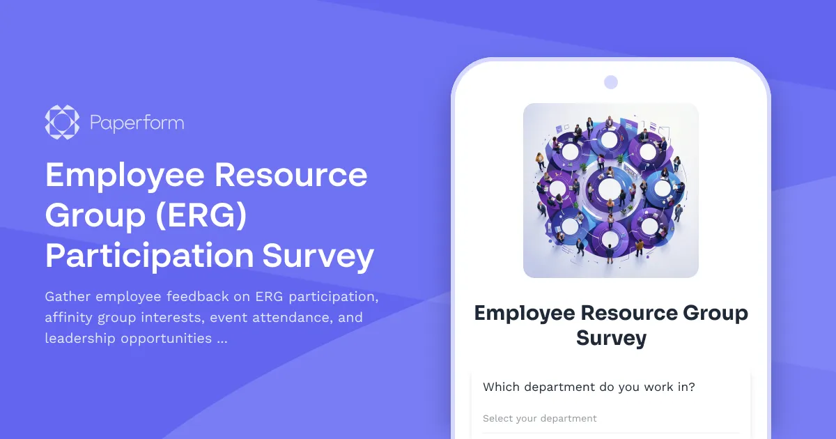 Employee Resource Group (ERG) Participation Survey