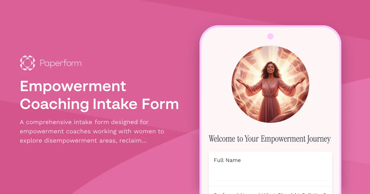 Empowerment Coaching Intake Form