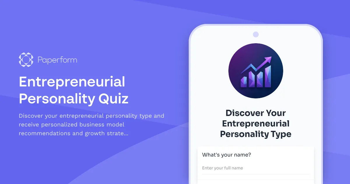 Entrepreneurial Personality Quiz