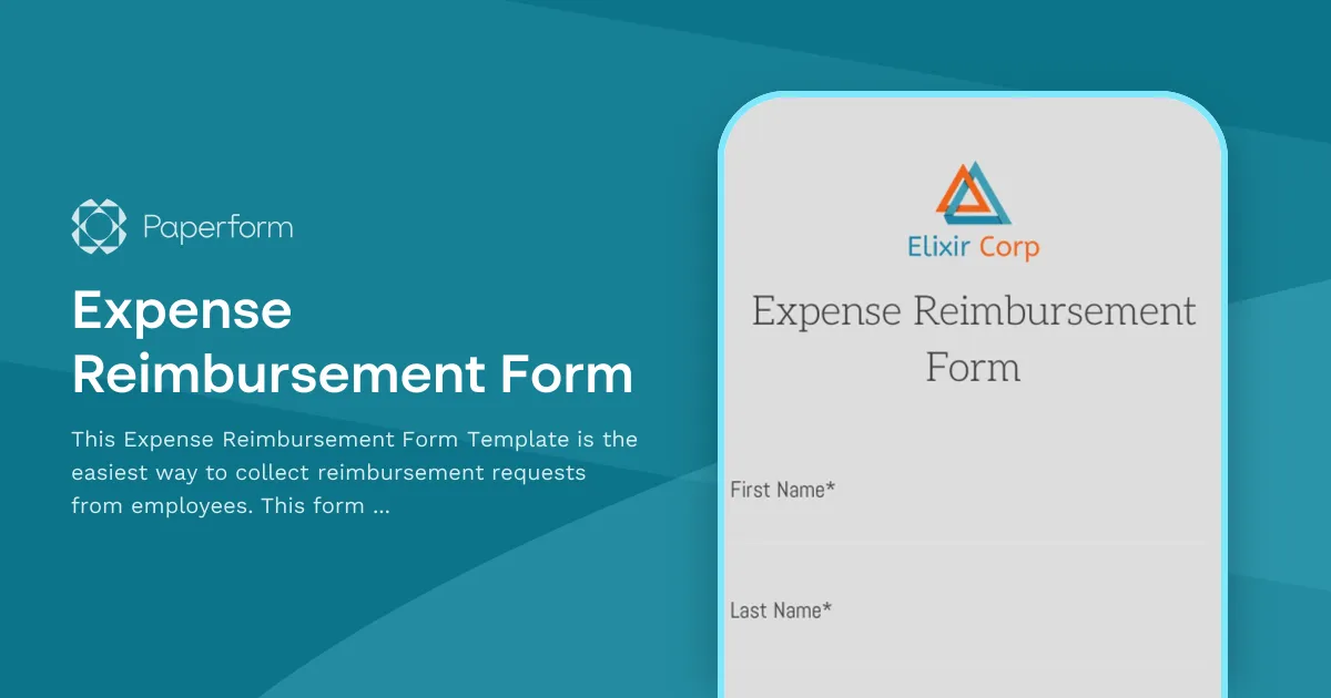 Expense Reimbursement Form
