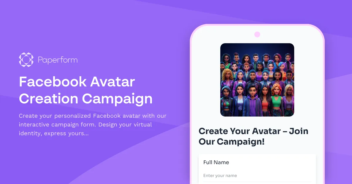 Facebook Avatar Creation Campaign