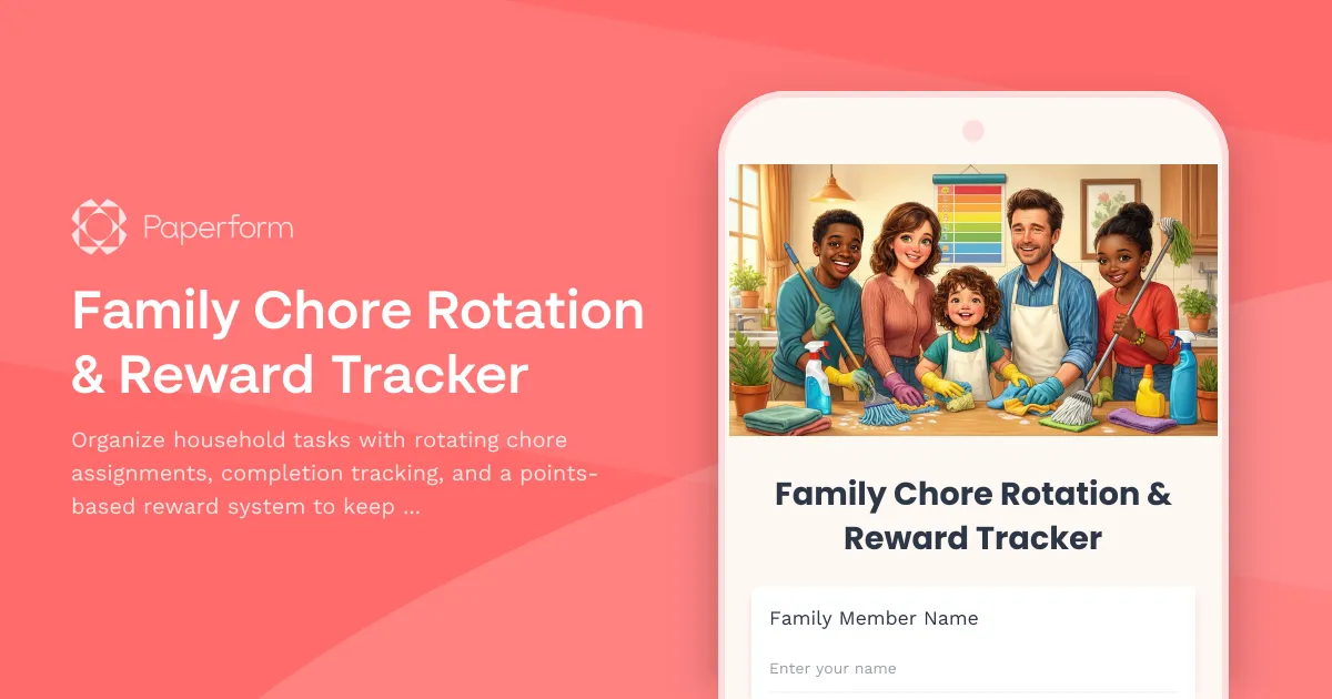 Family Chore Rotation & Reward Tracker