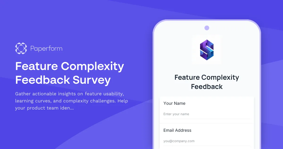 Feature Complexity Feedback Survey