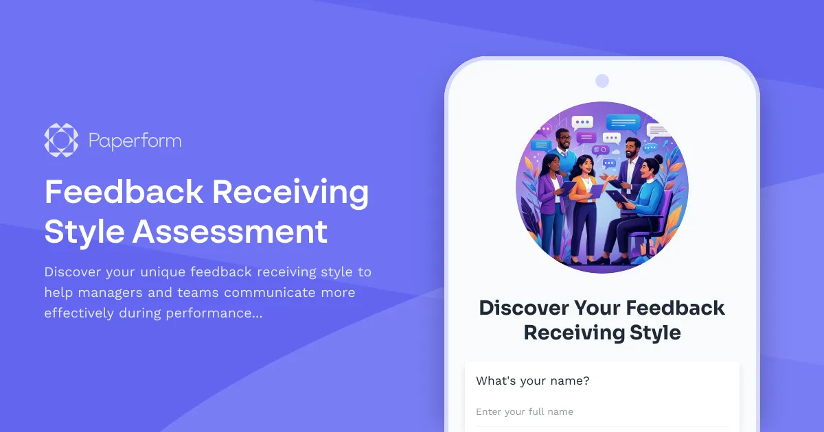 Feedback Receiving Style Assessment