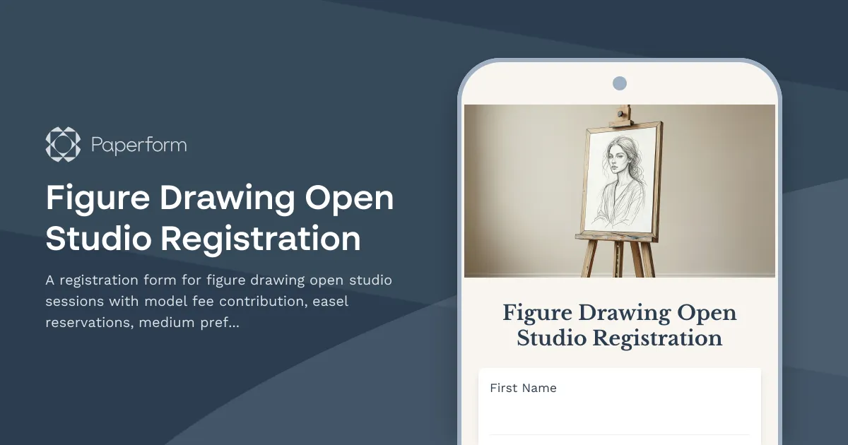 Figure Drawing Open Studio Registration