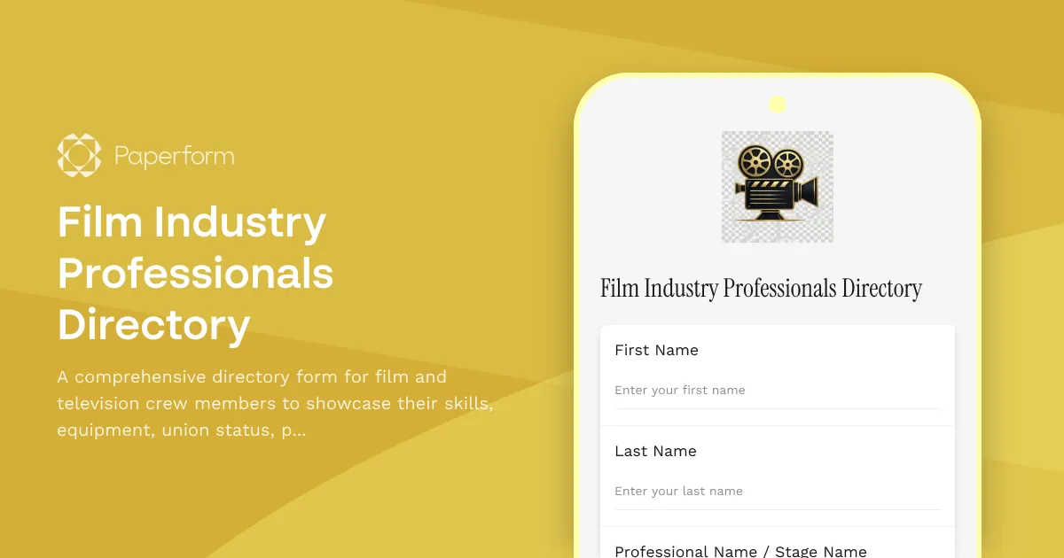 Film Industry Professionals Directory