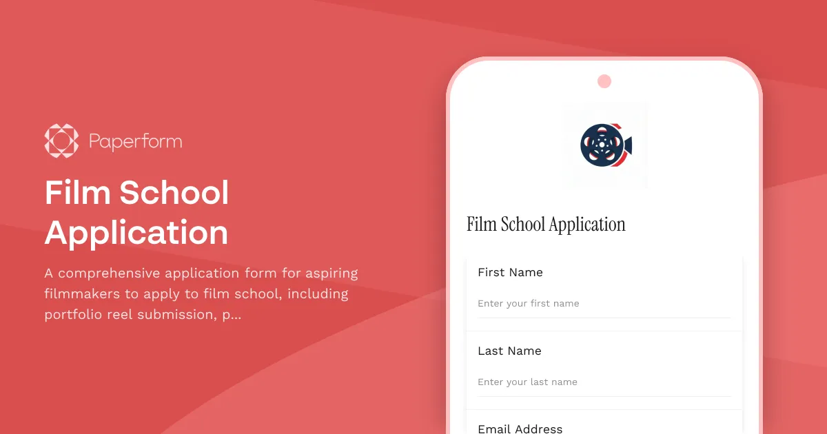 Film School Application