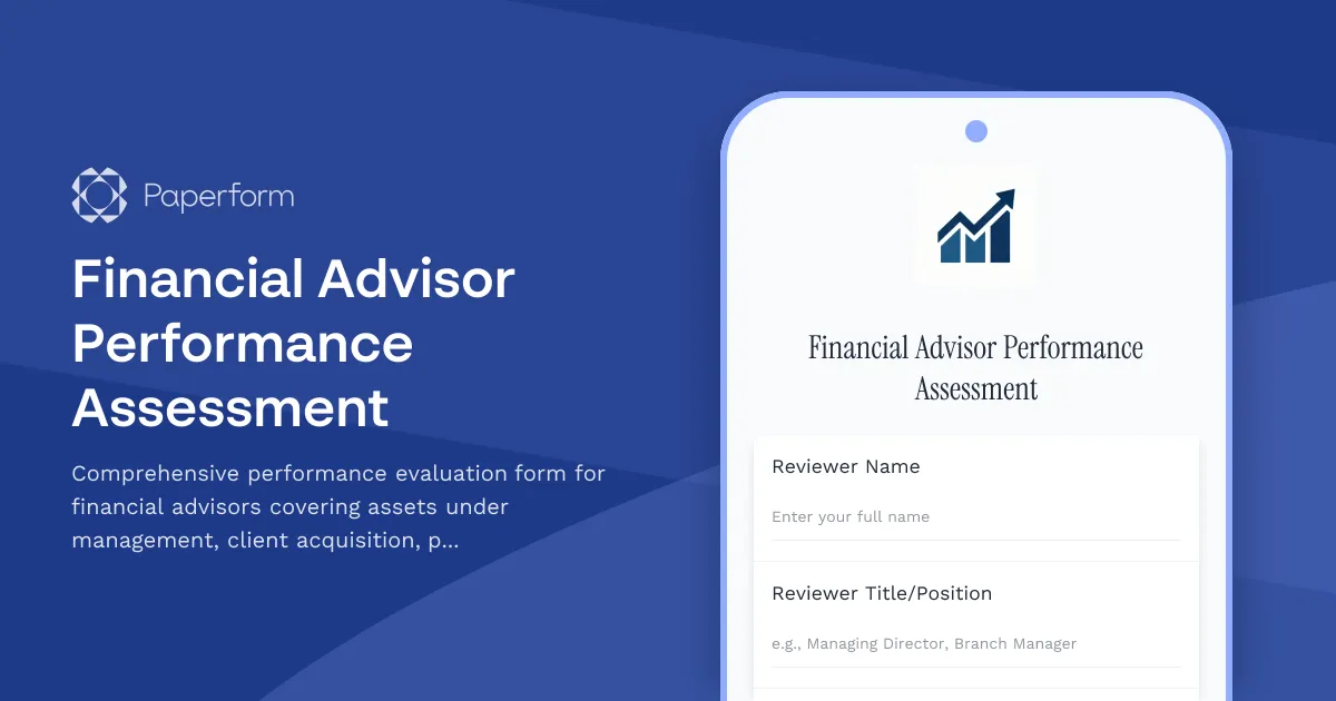 Financial Advisor Performance Assessment