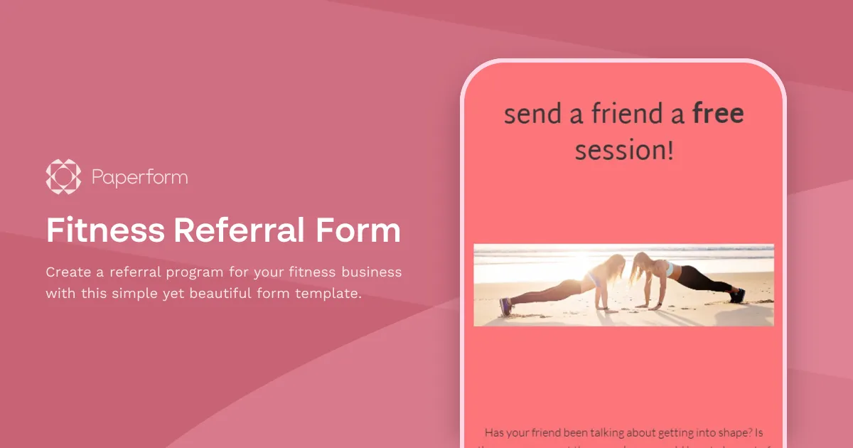 Fitness Referral Form