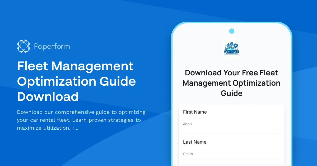Fleet Management Optimization Guide Download
