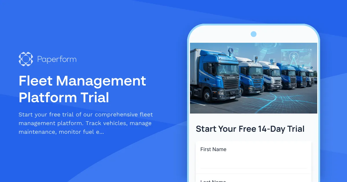 Fleet Management Platform Trial