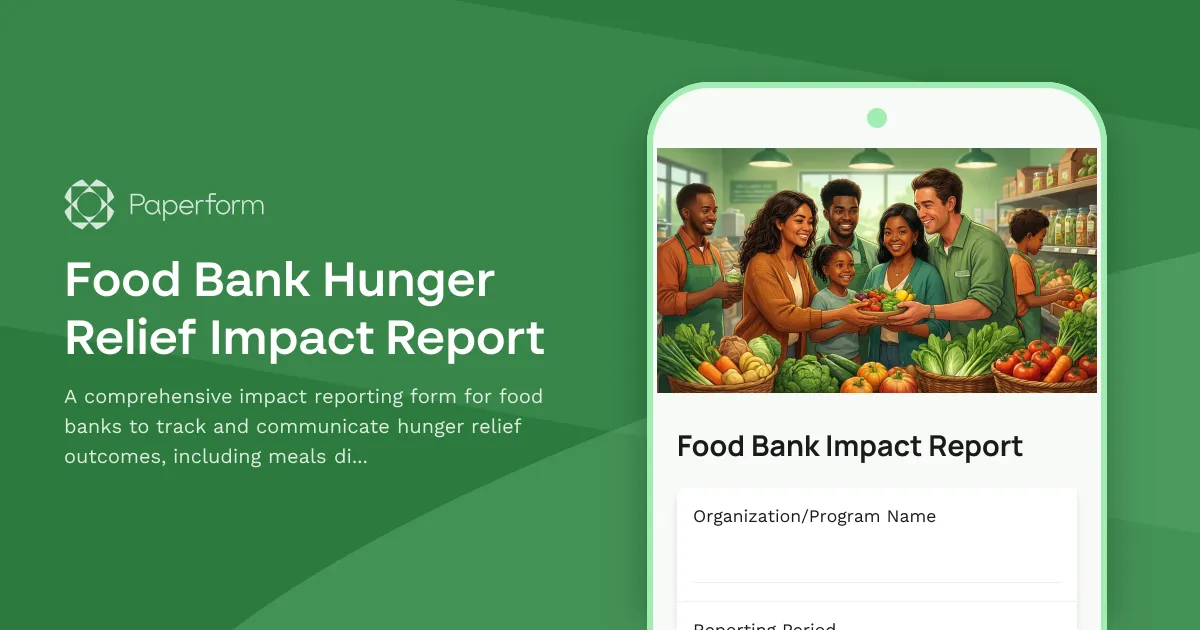 Food Bank Hunger Relief Impact Report