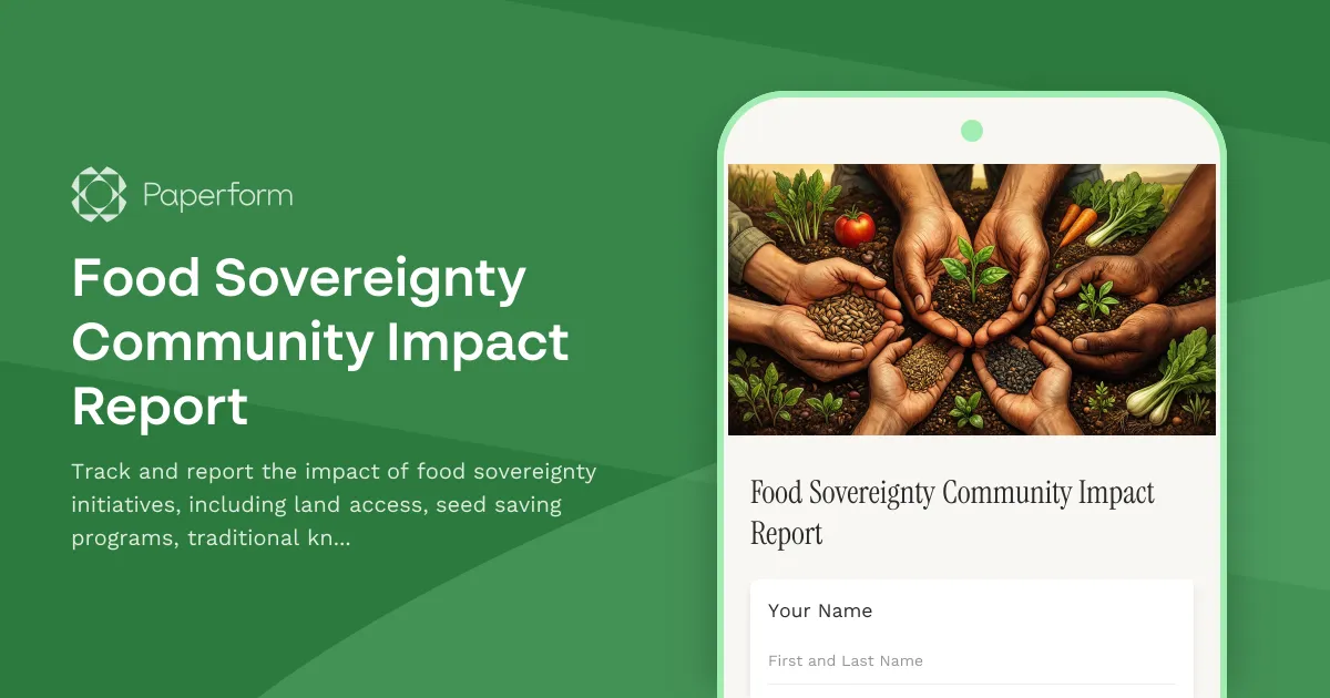 Food Sovereignty Community Impact Report