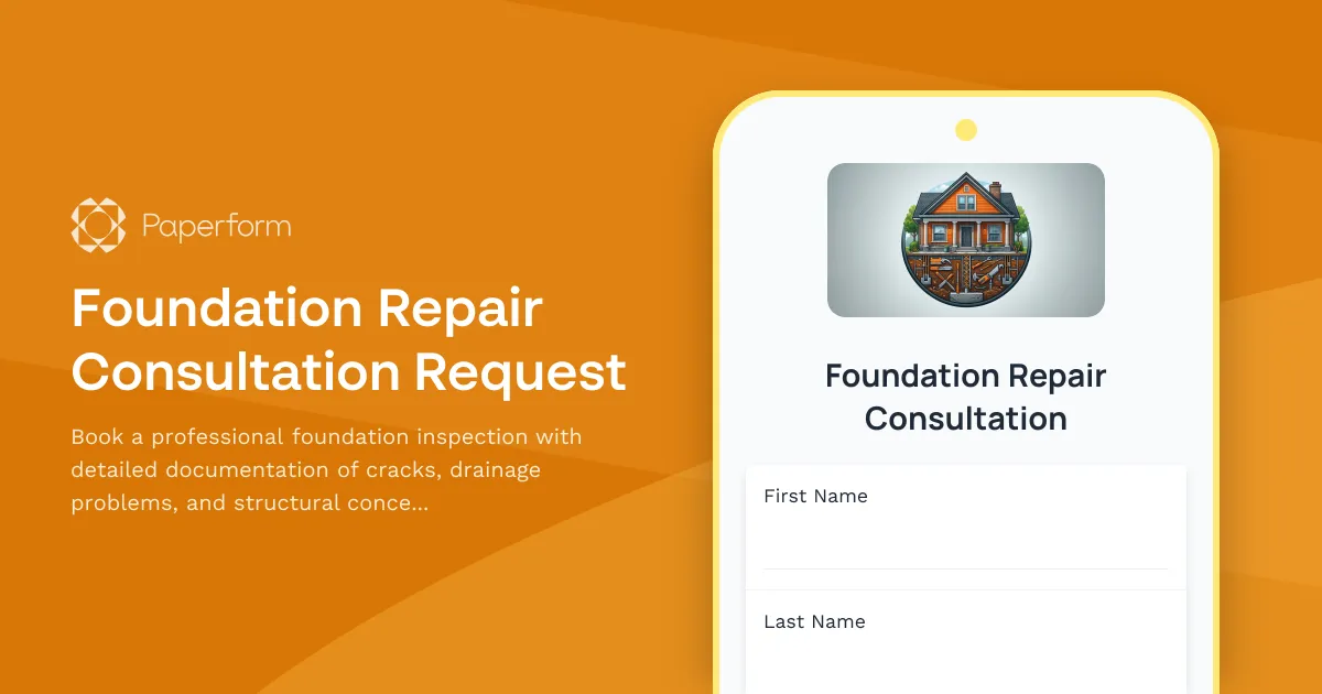 Foundation Repair Consultation Request