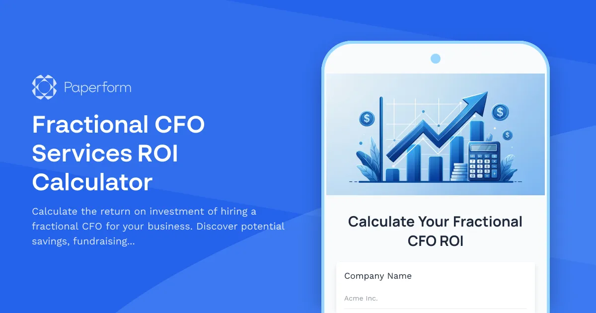 Fractional CFO Services ROI Calculator