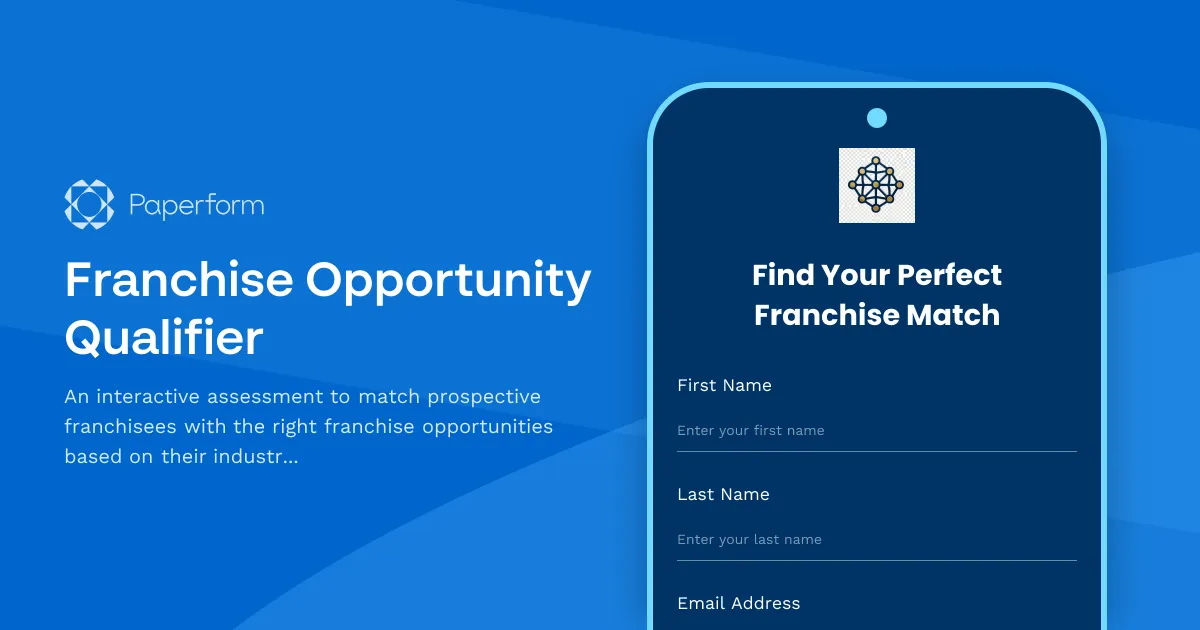 Franchise Opportunity Qualifier