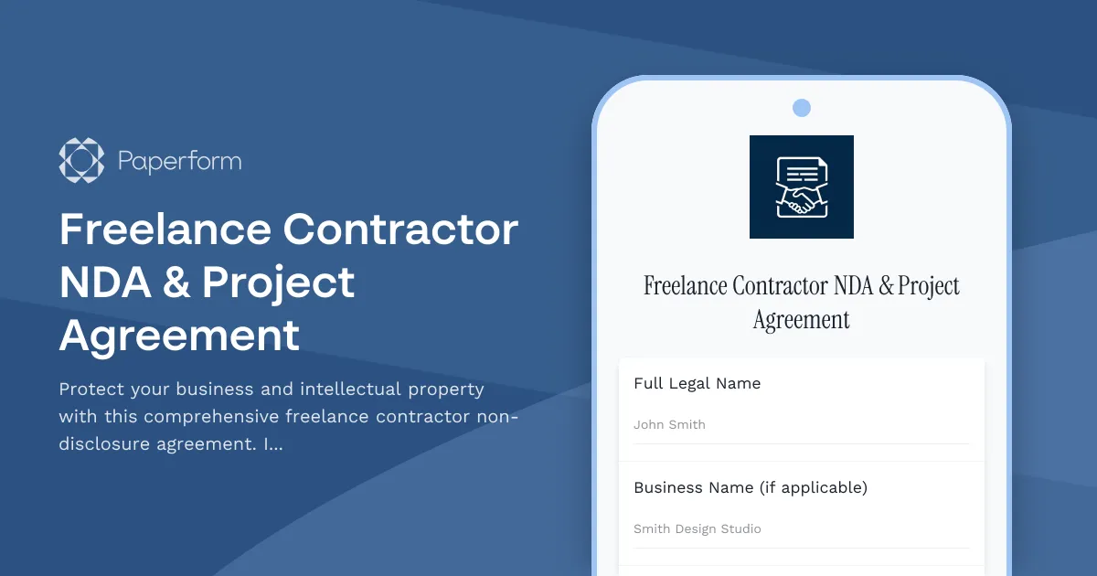 Freelance Contractor NDA & Project Agreement